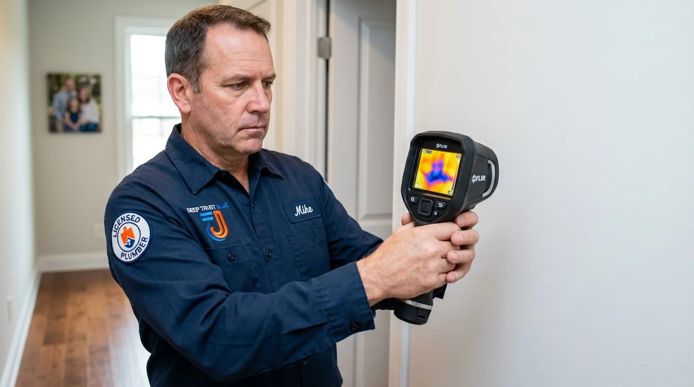 Thermal imaging leak detection by Johns Plumbing LLC in Tahlequah